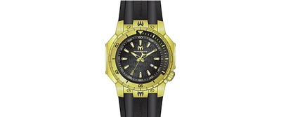 Technomarine's Men's Tm-224011 Manta Sea Quartz 3 Hand Black Dial Watch