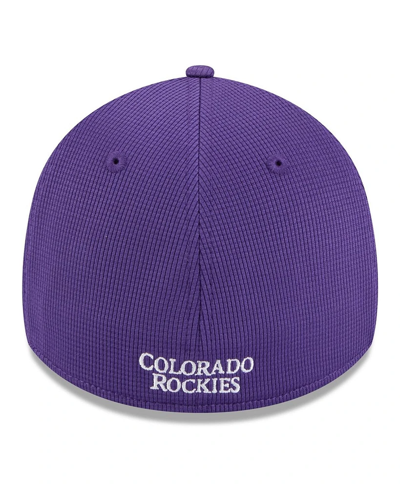 New Era Men's Purple Colorado Rockies 2025 Spring Training 39THIRTY Flex Hat