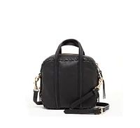Susu Black Purse Leather Crossbody Bag Medium Size Women's Handbag
