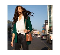 Susu Chocolate Brown Leather Bucket Bag Small Crossbody Purse Women's Handbag