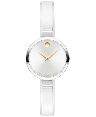Movado Women's Moda Swiss Quartz Stainless-Steel Watch, 24mm