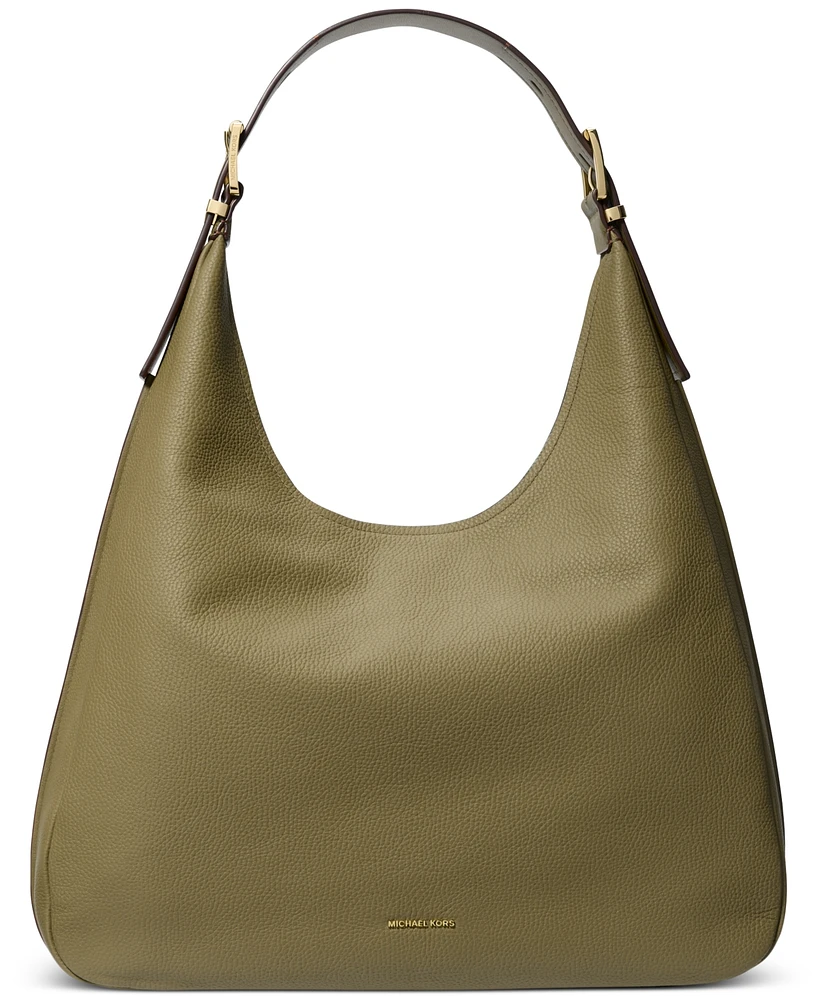 Michael Kors Nolita Large Leather Hobo Shoulder Bag
