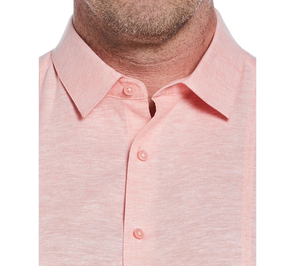 Cubavera Men's Big & Tall Linen Panel Shirt