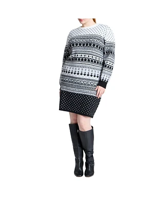 Eloquii Women's Mini Sweater Dress