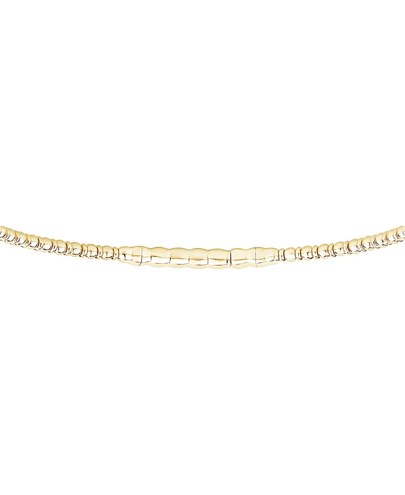 Diamond Double Row Pave Flexible Bangle Bracelet (1/2 ct. t.w.) in 10k Gold