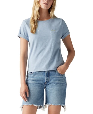 Levi's Women's Margot Cotton Embroidered-Trim T-Shirt