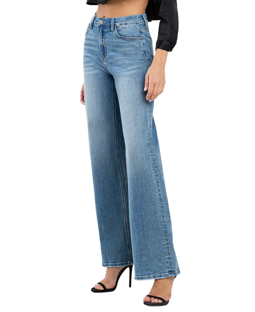 Vervet Women's High Rise Wide Leg Jeans