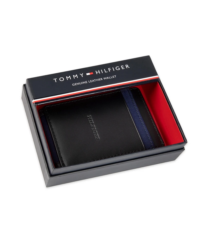 Tommy Hilfiger Men's Overlay Passcase Wallet