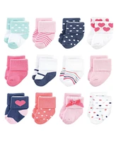 Little Treasure Baby Boys 24 Pairs of Comfort Knit Terry Socks