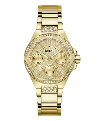 Guess Women's Multifunction Gold-Tone Stainless Steel Watch, 38mm