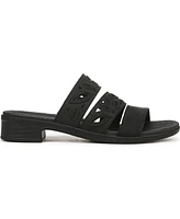LifeStride Women's Poppy Washable Block Heel Slide Sandals
