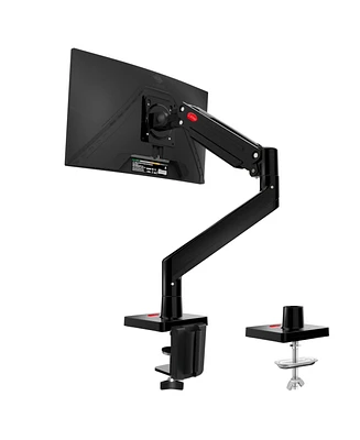 Z-edge MS05 Single Mount Stand Arm, Supports 22"- 40" monitors and 26 lbs, 360° Adjustable, standards 75x75mm/100x100mm, Clamp & Gromme