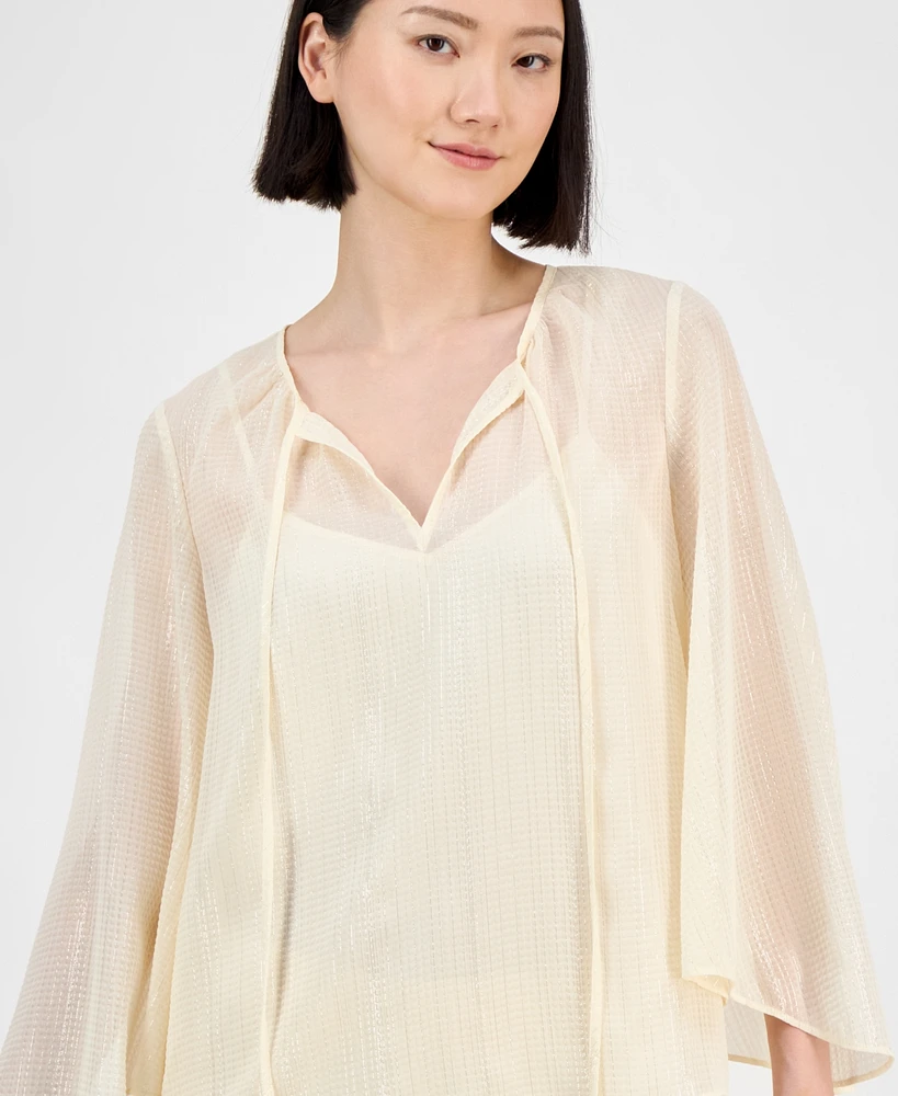 Anne Klein Women's Tie-Neck Blouse