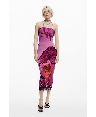 Desigual Women's Dress designed by Mr. Christian Lacroix