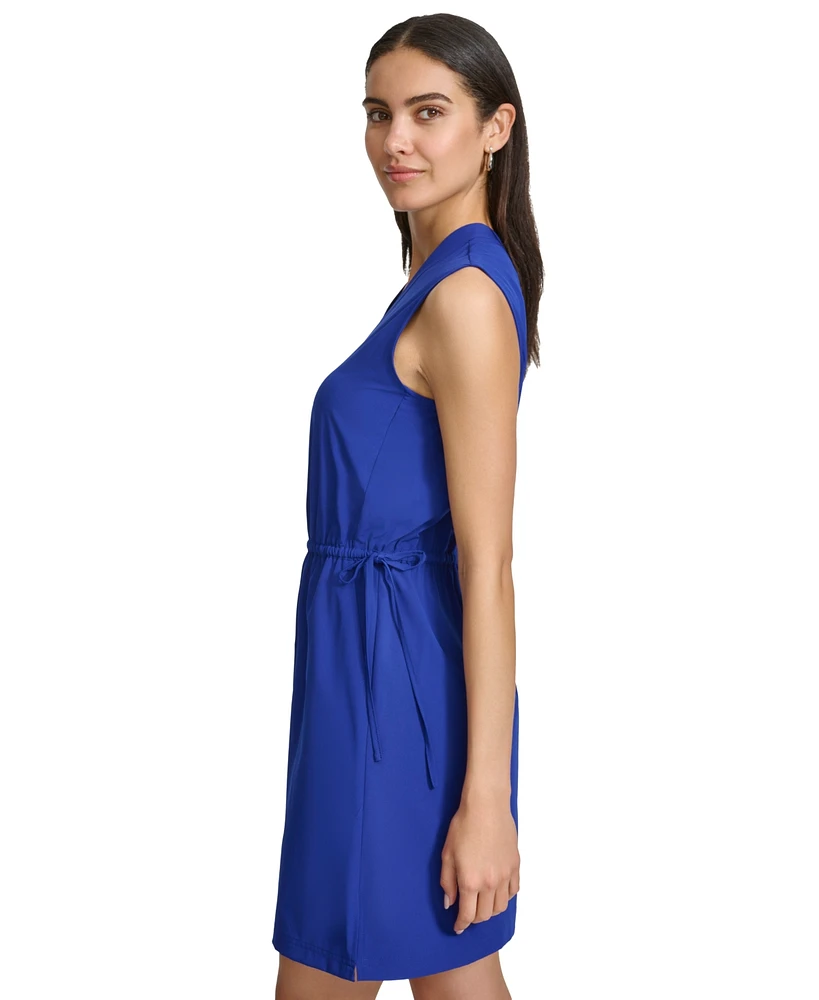 Calvin Klein Women's Elastic-Waist Commuter Dress
