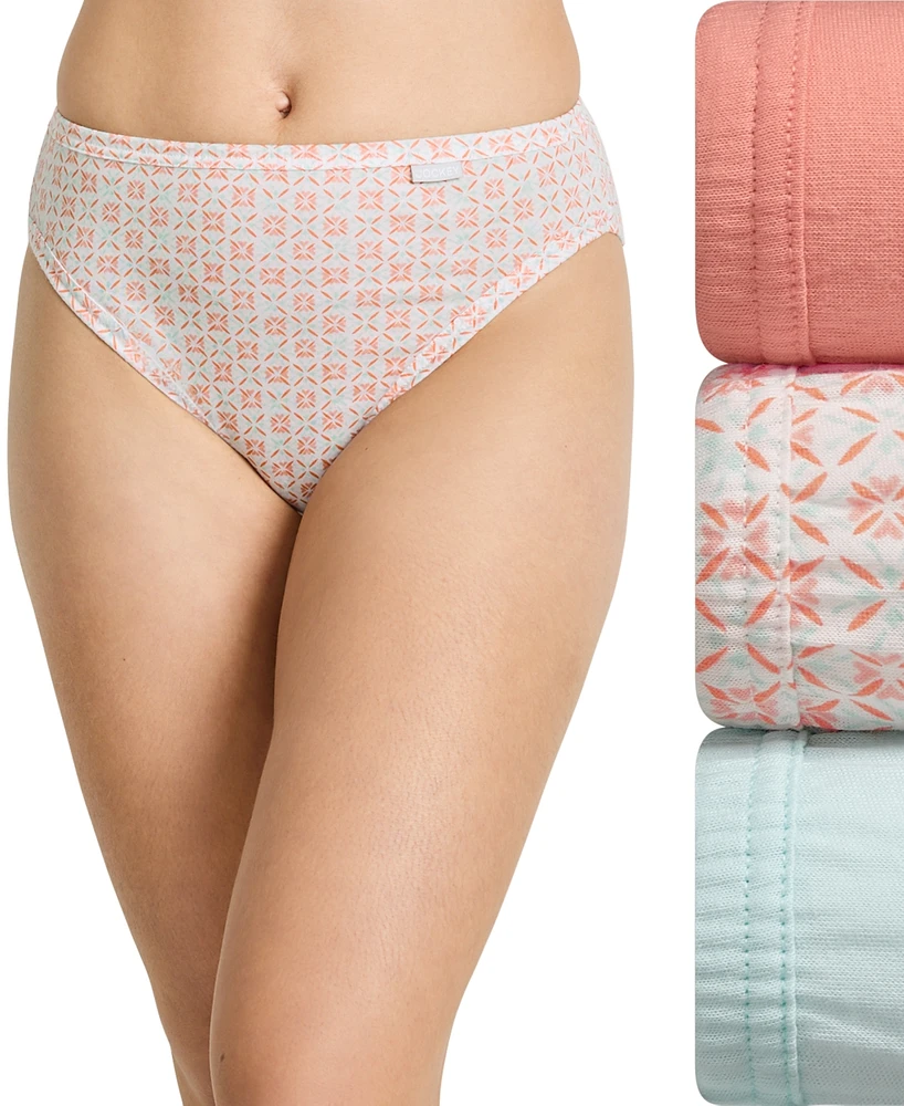 Jockey Elance French Cut 3 Pack Underwear 1485 1487, Extended Sizes