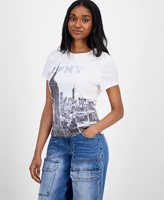 Rebellious One Juniors' Ny Photo-Print T-Shirt