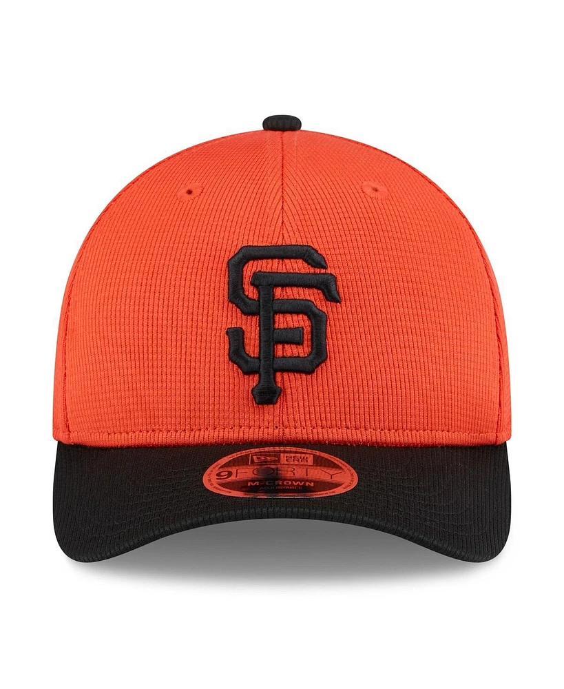 New Era Men's Orange/Black San Francisco Giants 2025 Spring Training 9FORTY Adjustable Hat