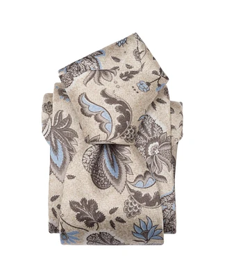 Elizabetta Big & Tall Medici - Printed Silk Tie for Men