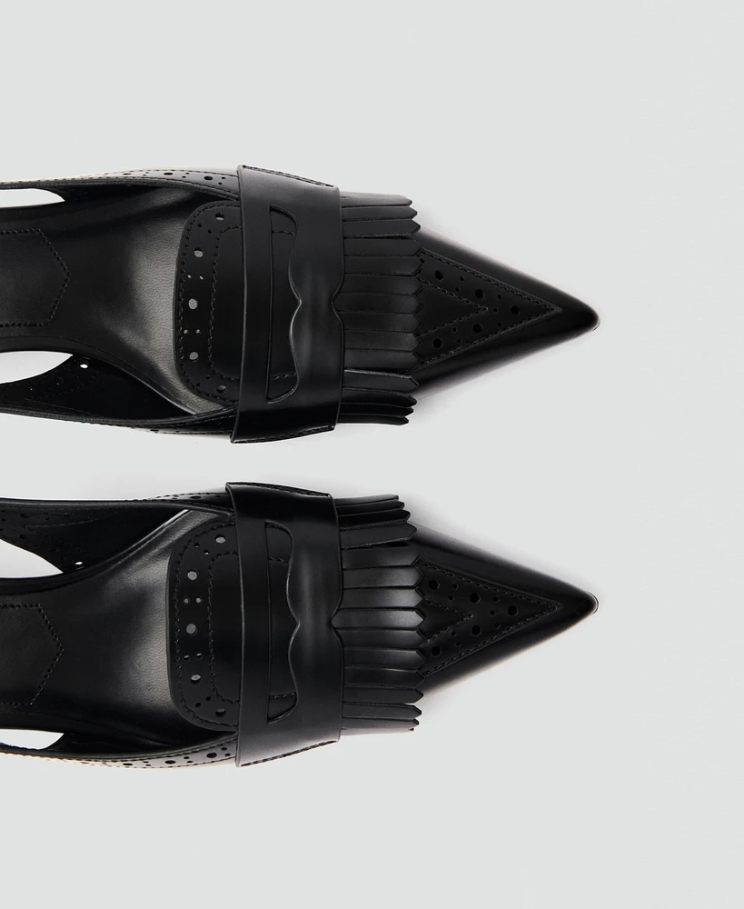 Mango Women's Fringe-Heel Shoes