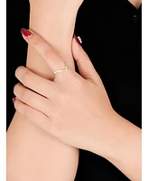 Devata Crown Wishbone Ring in 14K Gold, Size 7, approx. 2.4 grams.