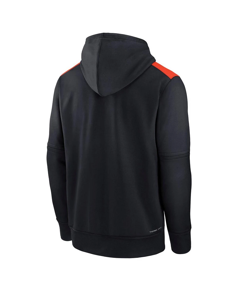 Nike Men's Navy Detroit Tigers Authentic Collection Performance Pullover Hoodie