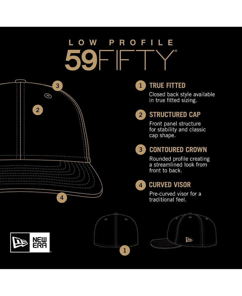 New Era Men's Navy Tampa Bay Rays National Baseball Hall of Fame Low Profile 59FIFTY Fitted Hat