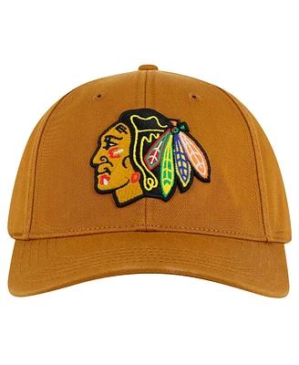 American Needle Men's Tan Chicago Blackhawks Hepcat Washed Twill Adjustable Hat