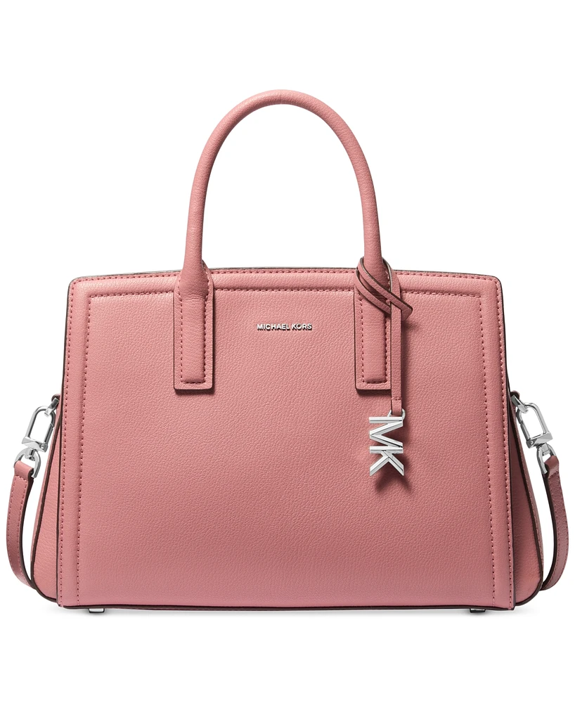 Michael Kors Laila Medium Leather Crossbody Satchel