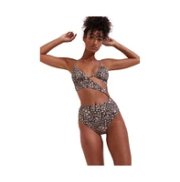 Flirtt Gottex Women's Bella Flora Cut Out One Piece Swimsuit