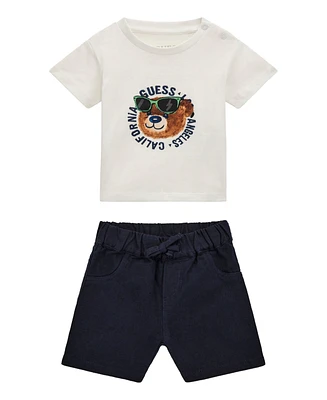 Guess Baby Boys 2-Piece T-Shirt and Shorts Set