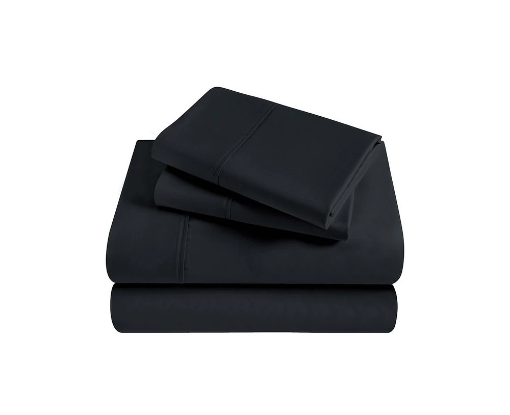 Superior Modal From Beechwood 300 Thread Count Lightweight Cooling Solid Extra Deep Pocket Bed Sheet Set