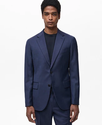 Mango Men's Slim-Fit Wool Blazer