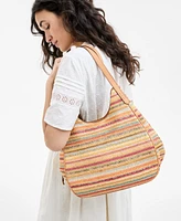 Style & Co Straw Medium 4-Poster Tote