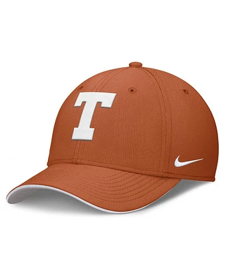 Nike Men's Texas Orange Texas Longhorns 2025 Dugout Coaches Rise Swoosh Performance Flex Hat