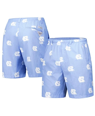 Columbia Men's Carolina Blue North Tar Heels Back Cast Iii Printed Shorts
