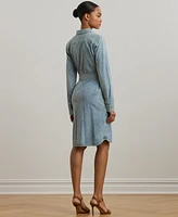 Lauren Ralph Lauren Women's Belted Denim Shirtdress