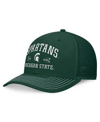 Top of the World Men's Green Michigan State Spartans Carson Trucker Adjustable Hat