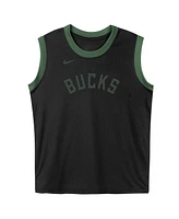 Nike Preschool Black Milwaukee Bucks Mesh Tank Top and Shorts Set