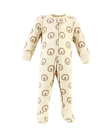 Hudson Baby Boys Cotton Sleep and Play, Brave Lion, Newborn