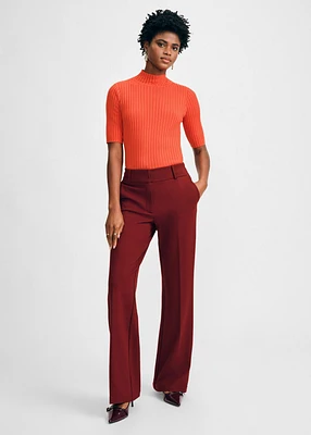 Isaac Mizrahi Women's Poor Boy Mock Sweater