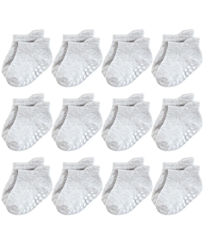Hudson Baby Boys Unisex No Show Non Skid Footwear Essentials