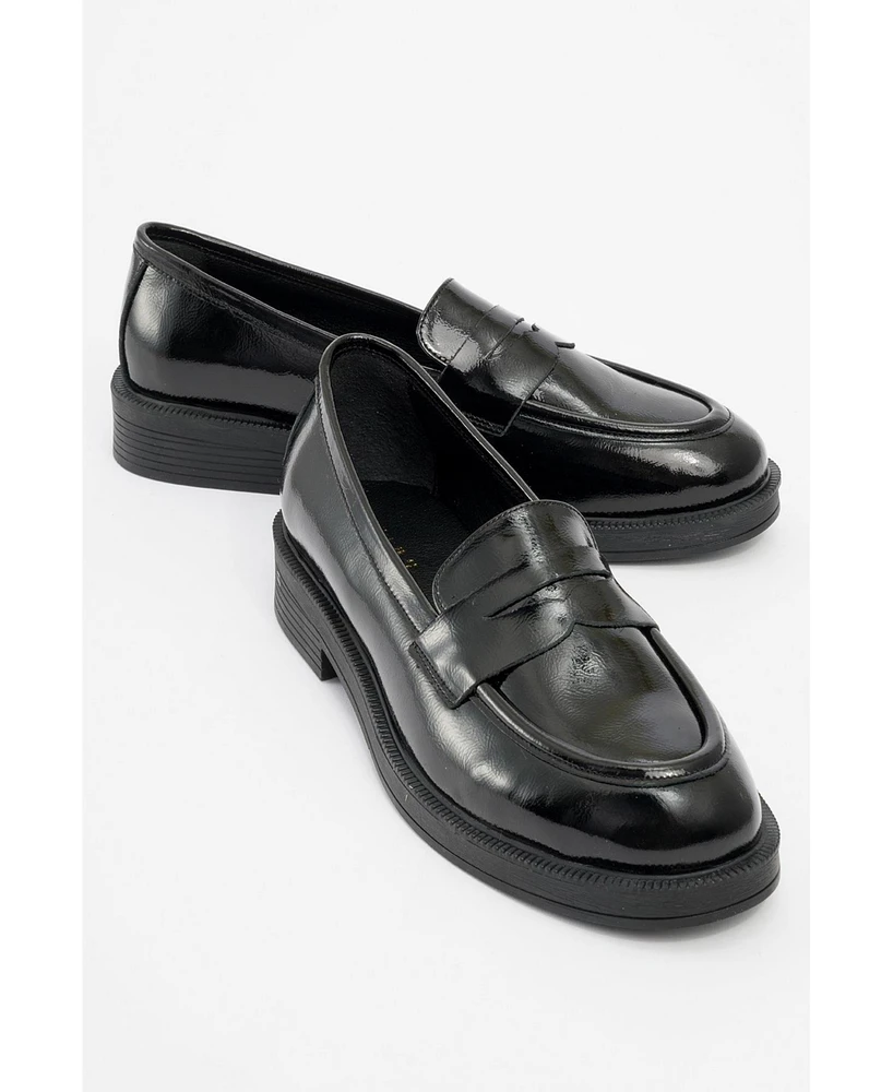 Bree Platform Penny Leather Loafer (Women)