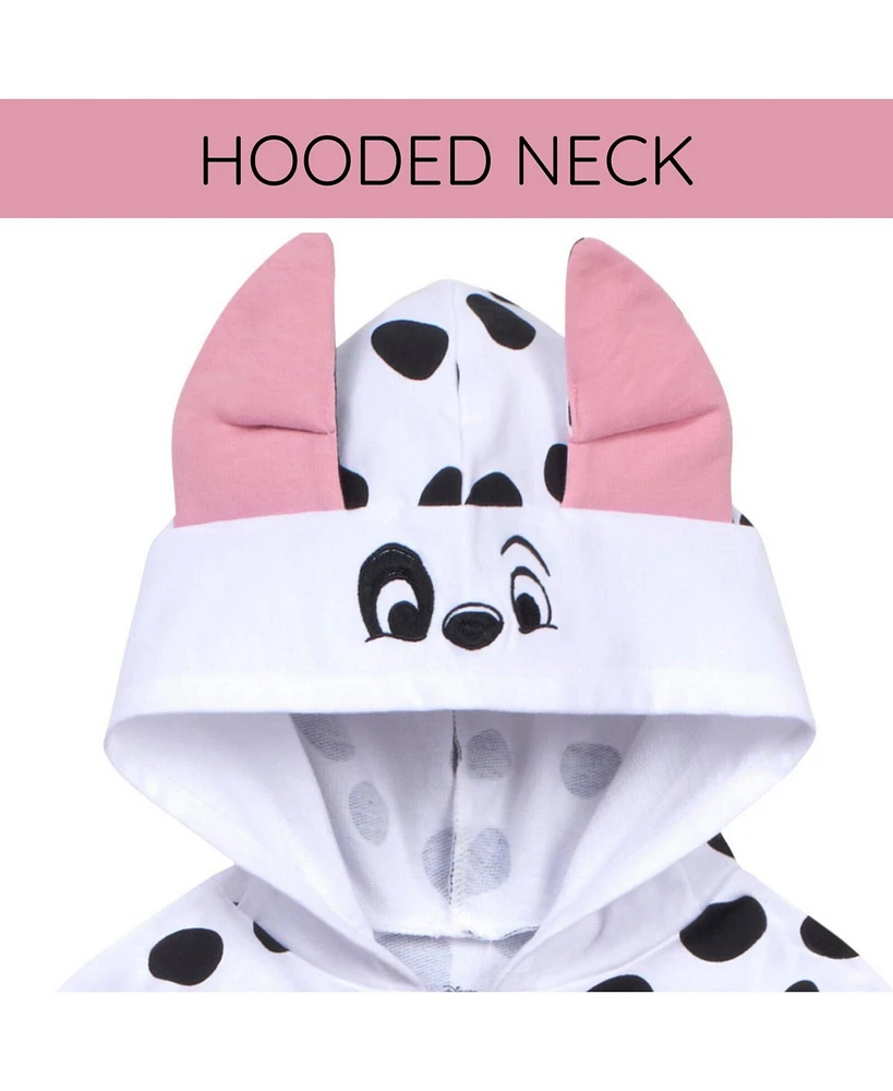 101 Dalmatians Girls Disney Lilo & Stitch French Terry Zip Up Cosplay Hoodie
