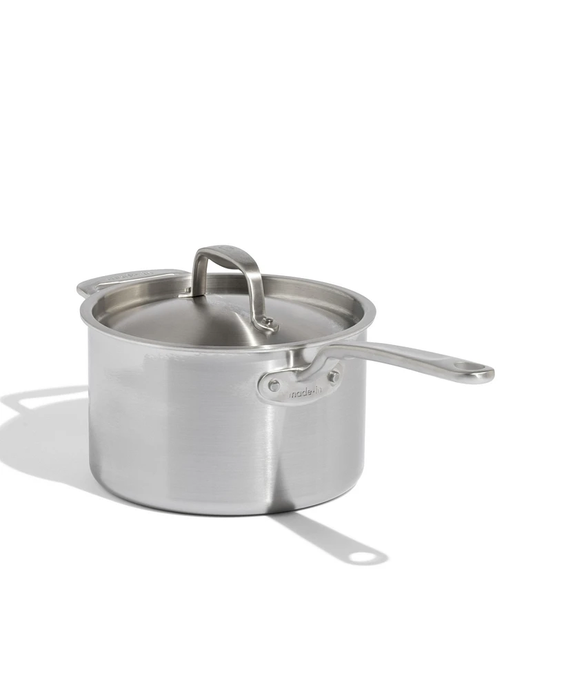 Made In CeramiClad 4-Quart Saucepan with Lid