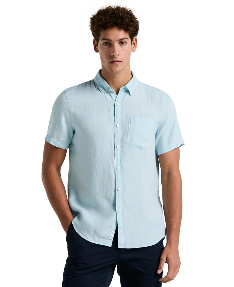 Original Penguin Men's Delave Linen Shirt