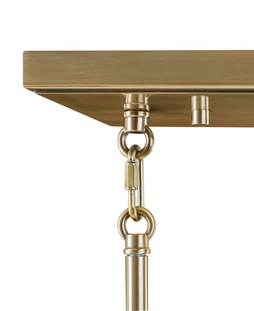Ink+Ivy 77.5" Curiana 5-light Linear Iron Chandelier