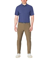 Pga Tour Men's Short Sleeve Pineapple Print Conversational Golf Polo Shirt