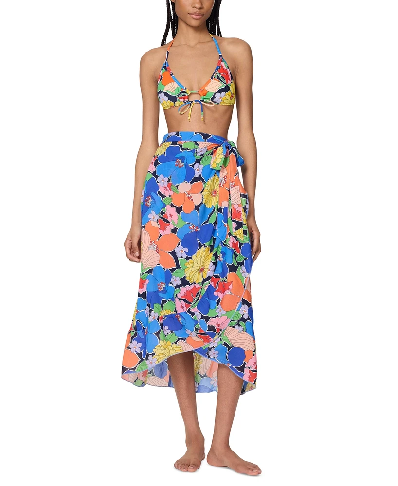 Kate Spade Women's Ruffle-Trimmed Pareo Cover-Up