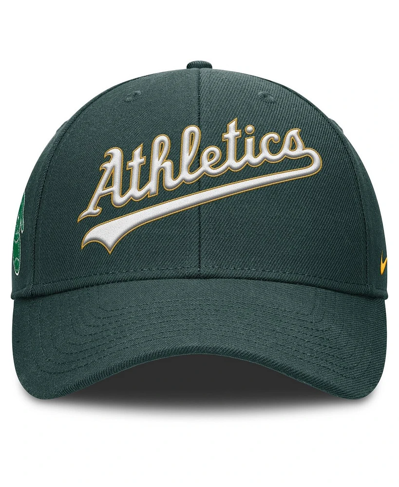 Nike Men's Green Athletics Rise Gaberdine Adjustable Hat